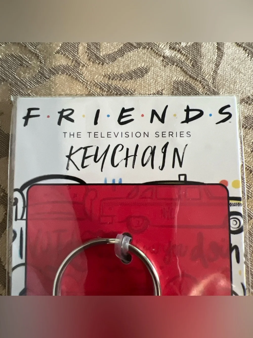 Vintage FRIENDS Keyring 90s TV Series NEW Sealed Past Series